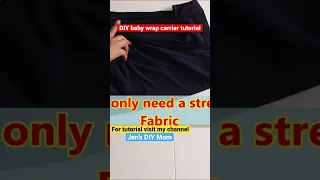 DIY Wrap carrier tutorial