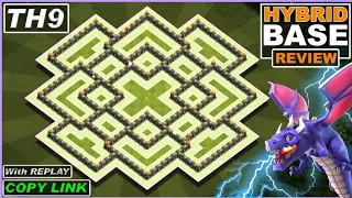 NEW! TOWN HALL 9 (Th9) FARMING BASE With Link - 2023 | th9 hybrid/trophy base with link | coc