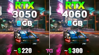 RTX 3050 vs RTX 4060 - Test in 10 Games