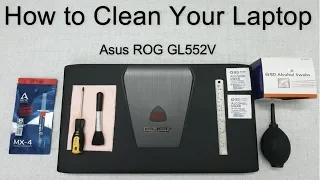 How to Clean Your Laptop in 1 minute (Asus ROG GL552V)
