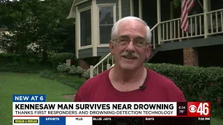 Man who nearly drowned while having a heart attack thanks first responders and drowning-detection