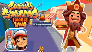 FLOOR IS LAVA CHALLENGE SUBWAY SURFERS SUBWAY CITY 2022