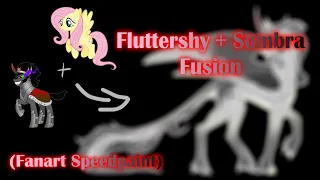 Fluttershy and Sombra Fusion (Fanart Speedpaint)