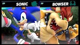 Super Smash Bros Ultimate Amiibo Fights – Request #21389 Sonic vs Bowser