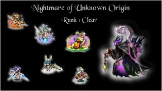 [FFBE] Nightmare of Unknown Origin - Rank 1 Clear (Ice Team - CoW S4F1)