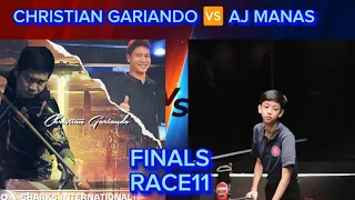 55K pot Winner Takes All Final AJ MANAS 🆚 CHRISTIAN GARIANDO Race 11 10ball