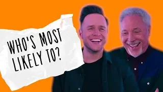 Olly Murs and Sir Tom Jones play 'Who's Most Likely To...?'