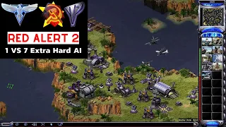 Red Alert 2 Yuri's Revenge 1 vs 7 Brutal AI: Malaboo Bay v.5 Map