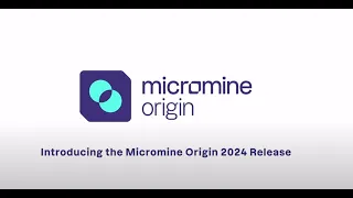 Micromine Momentum 2024 Origin Product Showcase