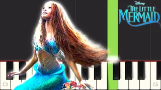 Halle Bailey - For The First Time - Piano Tutorial (The Little Mermaid 2023 Soundtrack)