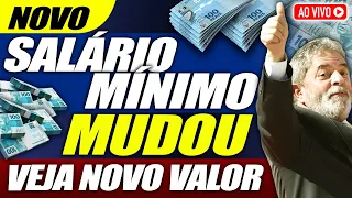 LULA ACABA de FALAR do NOVO SALÁRIO MÍNIMO 2023 - VEJA SURPRESA AGORA!