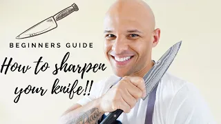 HOW TO SHARPEN ON A WHETSTONE FOR BEGINNERS, KEEP IT SIMPLE!! YOU NEED TO PRACTICE!
