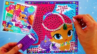 Shimmer and Shine Sparkle Mosaics Art Set and Toy Unboxing and Review | Evies Toy House