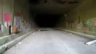 Abandoned Pennsylvania Turnpike 8 - Entering Sideling Hill Tunnel from the west