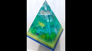 Resin Dolphin Pyramid