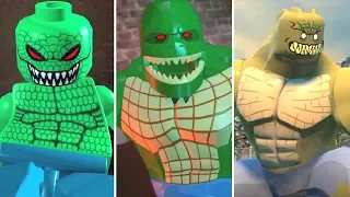 Evolution of Killer Croc Battles in LEGO Videogames