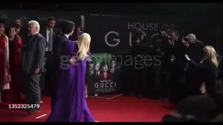 Lady Gaga and Adam Driver at the premier of House of Gucci