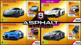 Asphalt 9 Legends - Multiplayer 4 FASTEST CARS - Fully Upgraded!