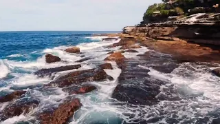 SYDNEY , BONDAI Beach Coastal Walk (4k drone video)