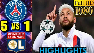 LYON VS PSG 1-5 ALL GOALES AND HIGLIGHT 2020 MBAPPE NEYMAR HATRICK