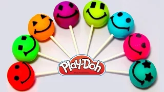 Учим цвета и фигуры на английском языке с чупа чупсами из пластилина Play-Doh.