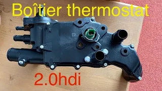 Sortir le boîtier d’eau ( thermostat ) 2.0 hdi