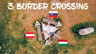 3 countries border crossing - Europe's “Tripoint” between 🇦🇹 Austria, 🇭🇺 Hungary, and 🇸🇰 Slovakia