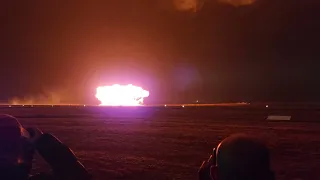 Australian Airshow 2023 - C-130J Flare Drop & Wall of Fire