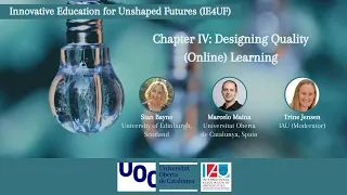 IAU-UOC IE4UF Series: Designing Quality (Online) Learning