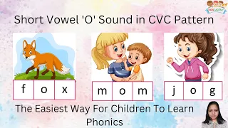 Boost Your Child's Kindergarten Skills with Vowel O Magic & CVC Words |Blending Mastery | Kidscademy