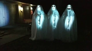 14 projectors using AtmosFEARfx files (clip 12) - Halloween 2017
