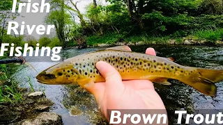 Ultralight fishing for Irish river Brown Trout with Mepps spinners