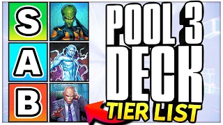 Ranking EVERY Competitive Deck From Best to Worst | Pool 3 Cards ONLY | Deck Tier List | Marvel Snap