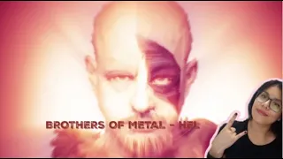 BROTHERS OF METAL - HEL (OFFICIAL LYRIC VIDEO) REACTION