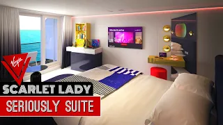 Seriously Suite | Virgin Voyages Scarlet Lady | Full Walkthrough Room Tour & Review 4K