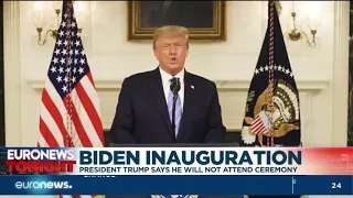 Biden inauguration: President Trump says he will not attend ceremony