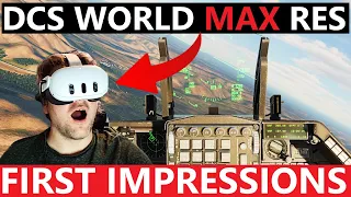 QUEST 3 in DCS WORLD: BETTER than REVERB G2? First Impressions MAX RESOLUTION! | PC VR RTX 4090