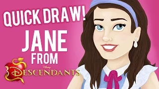 Speed Drawing: Jane from Disney's Descendants