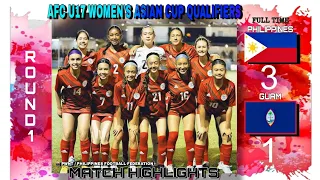 PHILIPPINES VS GUAM MATCH HIGHLIGHTS | AFC U17 WOMEN'S ASIAN CUP QUALIFIERS ROUND 1