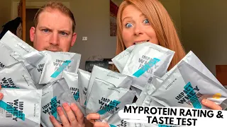 Trying Every Single Flavour of MyProtein - Taste Test & Review