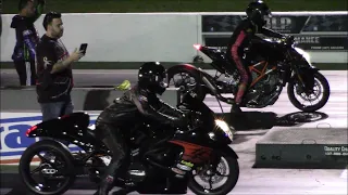 KTM 1290 Super Duke R vs GSXR-1000 and Hayabusa 1/4 Mile