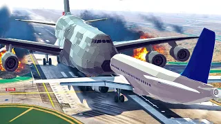 Airplane Crashes On The Runway - Engine Exploded! & Emergency Landings! Besiege plane crash