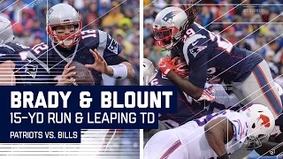 Tom Brady Blows By Defenders for a 1st Down & Blount's Leaping TD! | Patriots vs. Bills | NFL