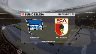 FIFA 20 | Hertha Berlin vs FC Augsburg - Bundesliga | 30/05/2020 | 1080p 60FPS