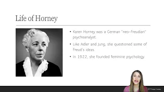 PSYC 340 - Karen Horney and Feminine Psychology