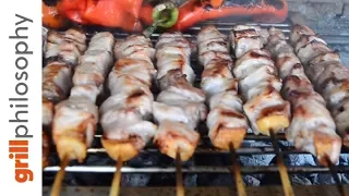 Greek souvlaki - Traditional way (EN subs) | Grill philosophy