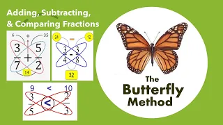 Butterfly Method | Adding, Subtracting and Comparing Fractions |Melmath360