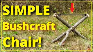 SIMPLE bushcraft chair! [ EASY and CHEAP! ]