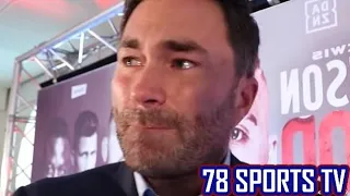 EDDIE HEARN DEVASTATED BY BOB ARUM PLAYING HIM IN JOSHUA VS FURY SCAM