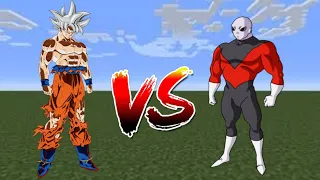 GOKU VS JIREN (EPIC BATTLE FAST) | GOKU ADDON IN MINECRAFT